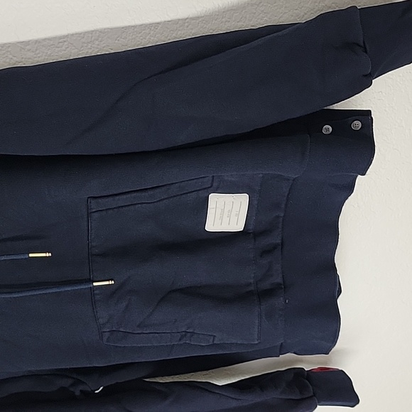 Thom Browne men's stripe hoodie cettire navy blue size 3 - Picture 7 of 15